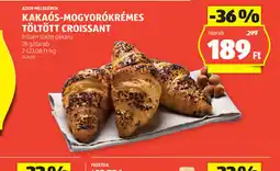 ALDI Kakaós-mogyorókrémes töltött croissant ajánlat