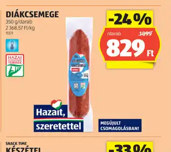 ALDI Diákcsemeg ajánlat