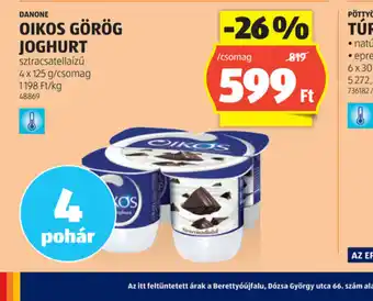 ALDI Danone Oikos Görög Joghurt ajánlat