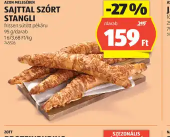 ALDI Sajttal Szórt Stangli ajánlat