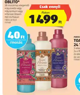 ALDI Tesori d'Oriente öblítő ajánlat