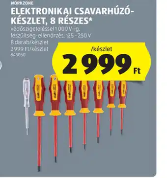 ALDI WORKZONE ELEKTRONIKAI CSAVARHÚZO-KÉSZLET, 8 RÉSZES ajánlat