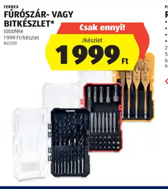 ALDI Ferrex Fúrószár- vagy bitkészlet ajánlat