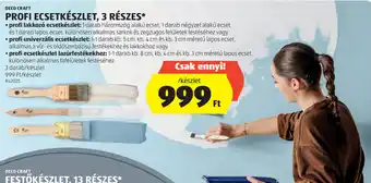 ALDI DECO CRAFT PROFI ECSETKÉSZLET, 3 RÉSZES ajánlat