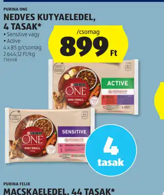 ALDI Purina One Nedves Kutyaeledel ajánlat