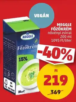 PENNY Meggle főzőkrém ajánlat