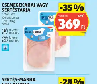 ALDI Csemegekaraj vagy Sertéstarja ajánlat