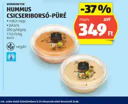 ALDI Hummus Csicseriborsó-Püré ajánlat