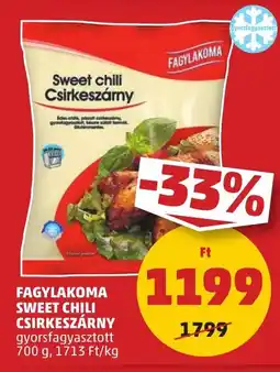 PENNY Fagylakoma Sweet chili csirkeszárny ajánlat