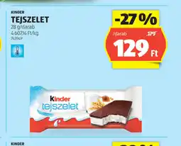 ALDI Kinder Tejszelet ajánlat