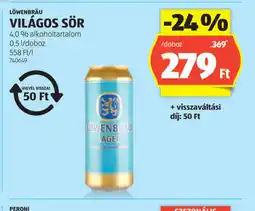 ALDI Löwenbräu Világos Sör ajánlat