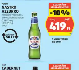 ALDI Peroni Nastro Azzurro ajánlat