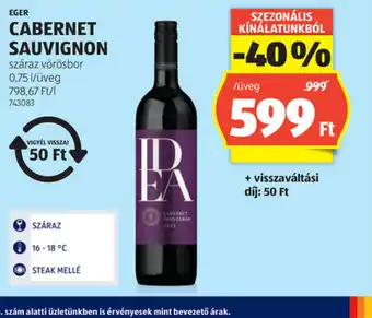 ALDI Eger Cabernet Sauvignon ajánlat