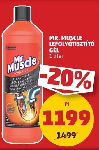 PENNY Mr. Muscle lefolyótisztító gél ajánlat