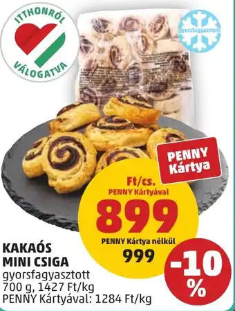 PENNY Kakaós mini csiga ajánlat