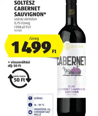 ALDI Eger Soltész Cabernet Sauvignon ajánlat