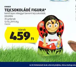 ALDI Kinder Tejcsokoládé Figura ajánlat