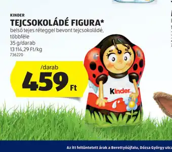 ALDI Kinder Tejcsokoládé Figura ajánlat