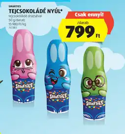 ALDI Smarties Tejcsokoládé Nyúl ajánlat