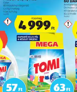 ALDI Tomi koncentrált mosópor ajánlat