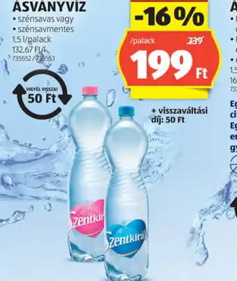 ALDI Szentkirályi Ásványvíz ajánlat