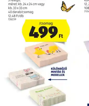 ALDI Húsvéti szalvéta ajánlat