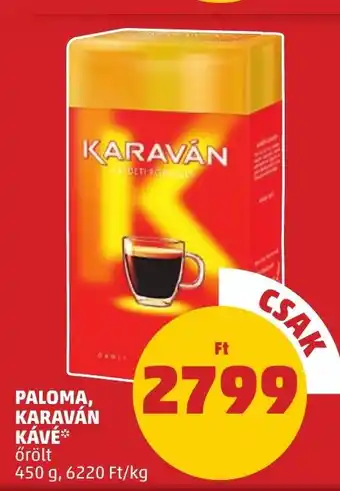 PENNY Paloma, Karaván kávé ajánlat