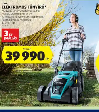 ALDI Elektromos Fűnyíró ajánlat