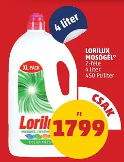 PENNY Lorilux mosógél ajánlat