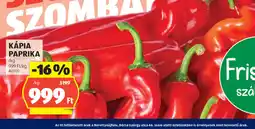 ALDI Kápia paprika ajánlat