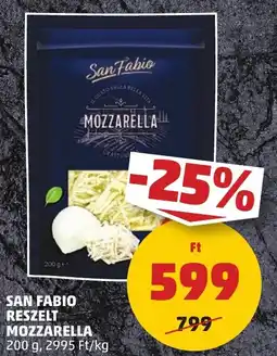 PENNY San Fabio reszelt mozzarella ajánlat