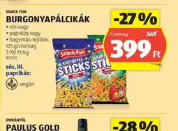 ALDI Snack Fun Burgonyapálcikák ajánlat