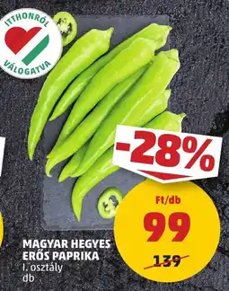 PENNY Magyar hegyes erős paprika ajánlat