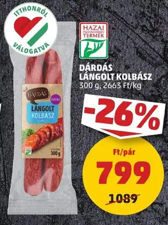 PENNY Dárdás lángolt kolbász ajánlat