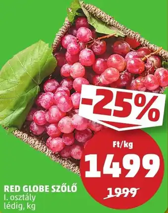 PENNY Red globe szőlő ajánlat