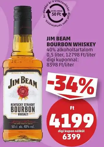 PENNY Jim beam bourbon whiskey ajánlat