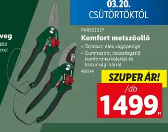 Lidl Parkside komfort metszőolló ajánlat