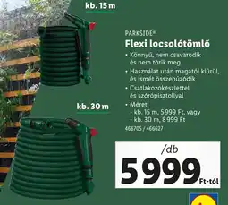 Lidl Parkside flexi locsolótömlő ajánlat