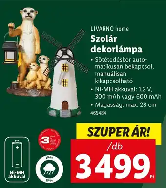 Lidl Livarno home szolár dekorlámpa ajánlat