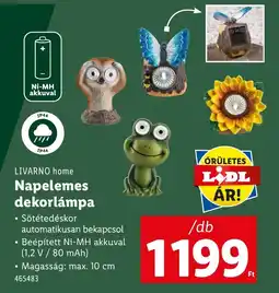 Lidl Livarno home napelemes dekorlámpa ajánlat