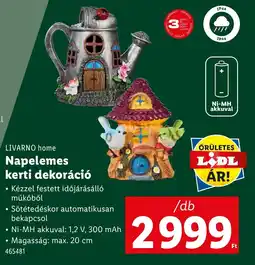 Lidl Livarno home napelemes kerti dekoráció ajánlat