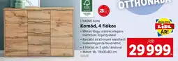 Lidl Livarno home komód, 4 fiókos ajánlat