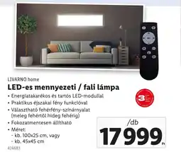 Lidl Livarno home led-es mennyezeti / fali lámpa ajánlat