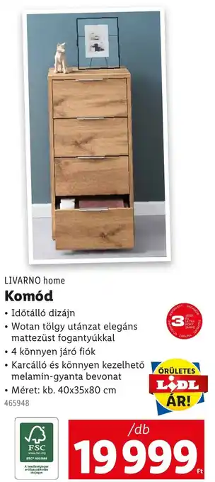 Lidl Livarno home komód ajánlat