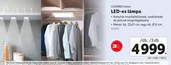 Lidl Livarno home led-es lámpa ajánlat