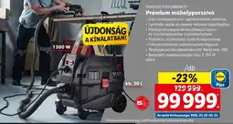 Lidl Parkside performance prémium műhelyporszívó ajánlat