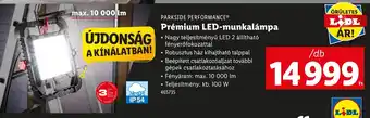 Lidl Parkside performance prémium led-munkalámpa ajánlat