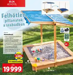 Lidl Playtive homokozó ajánlat