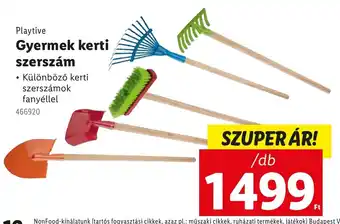 Lidl Playtive gyermek kerti szerszám ajánlat