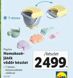 Lidl Playtive homokozó- játék vödör készlet ajánlat